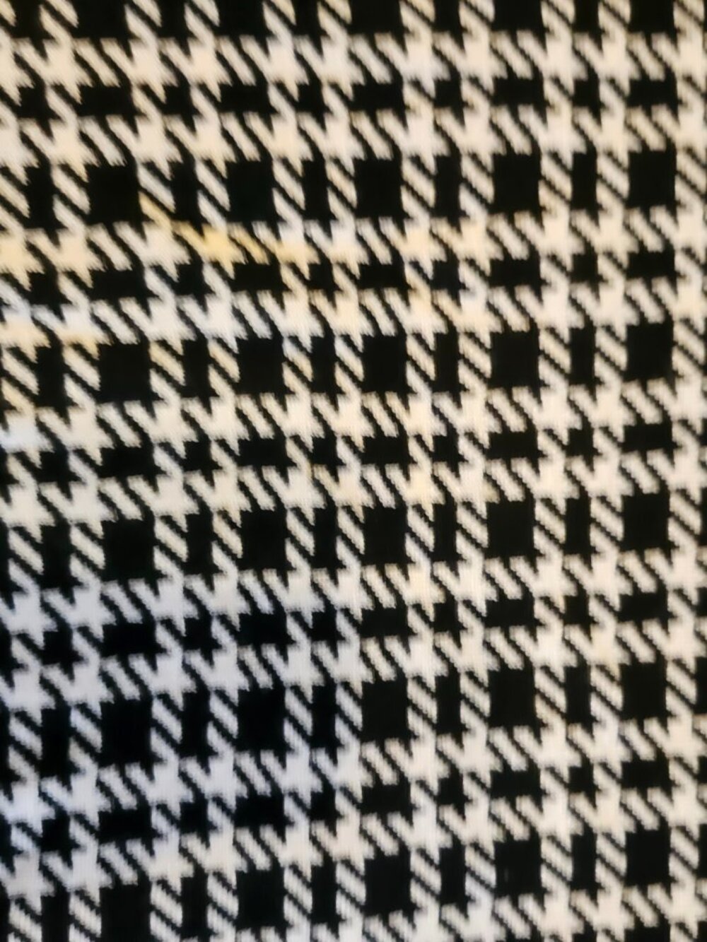 Calvin Klein CK Houndstooth Sweater Womens Large Black White Mock Neck Button - Picture 3 of 10